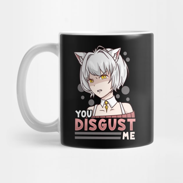 You Disgust Me - Chibi Kawaii Anime Girl by biNutz